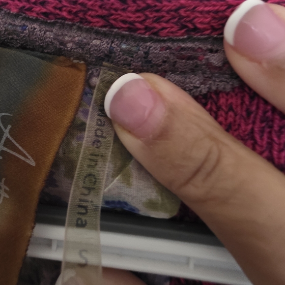 Aratta Genesis Cardigan Women's Pink Sweater Jeweled Buttons Small - Picture 7 of 8